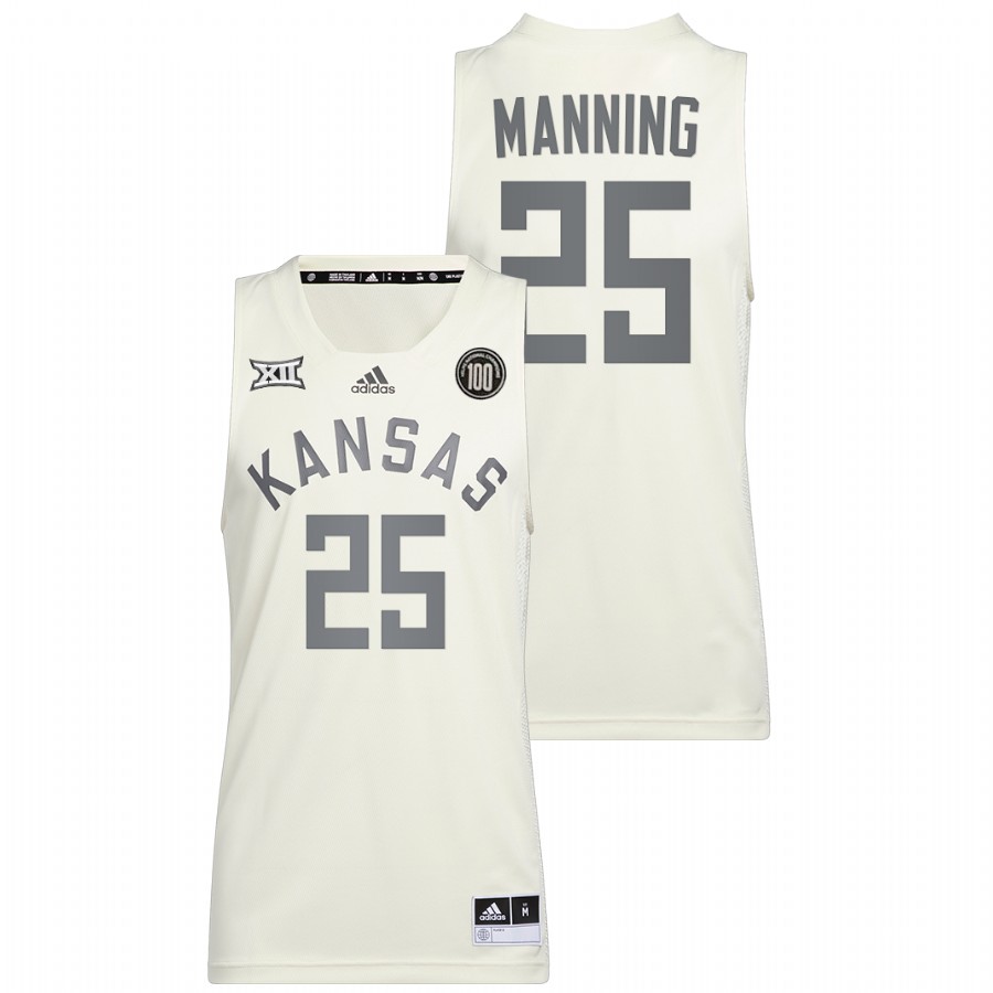 Men Kansas Jayhawks Danny Manning Alumni Basketball Jersey White