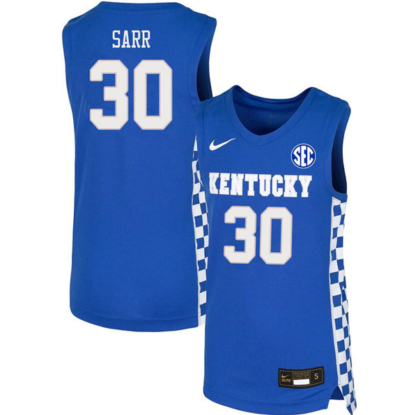 Men Kentucky Wildcats #30 Olivier Sarr Nike Royal Basketball Swingman Jersey