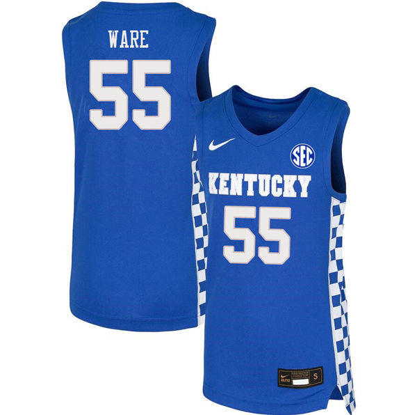 Men Kentucky Wildcats #55 Lance Ware Nike Royal Basketball Swingman Jersey