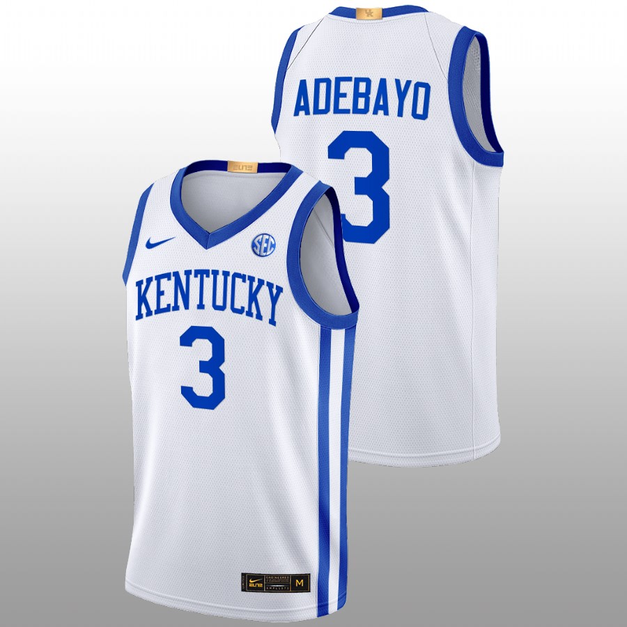 Men Kentucky Wildcats Bam Adebayo 2022-23 Alumni Basketball Jersey White
