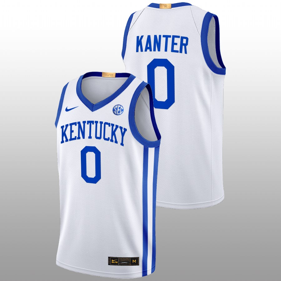 Men Kentucky Wildcats Enes Kanter 2022-23 Alumni Basketball Jersey White