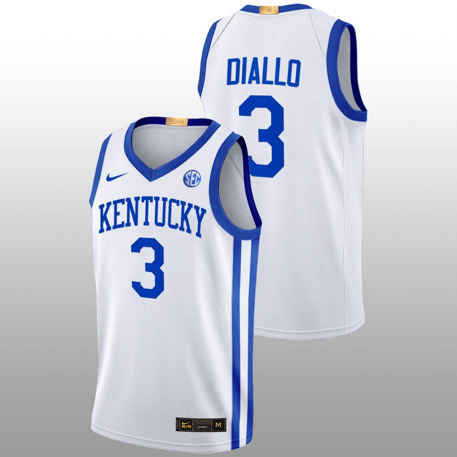 Men Kentucky Wildcats Hamidou Diallo 2022-23 Alumni Basketball Jersey White