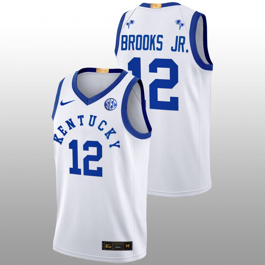 Men Kentucky Wildcats Keion Brooks Jr. Basketball Jersey White