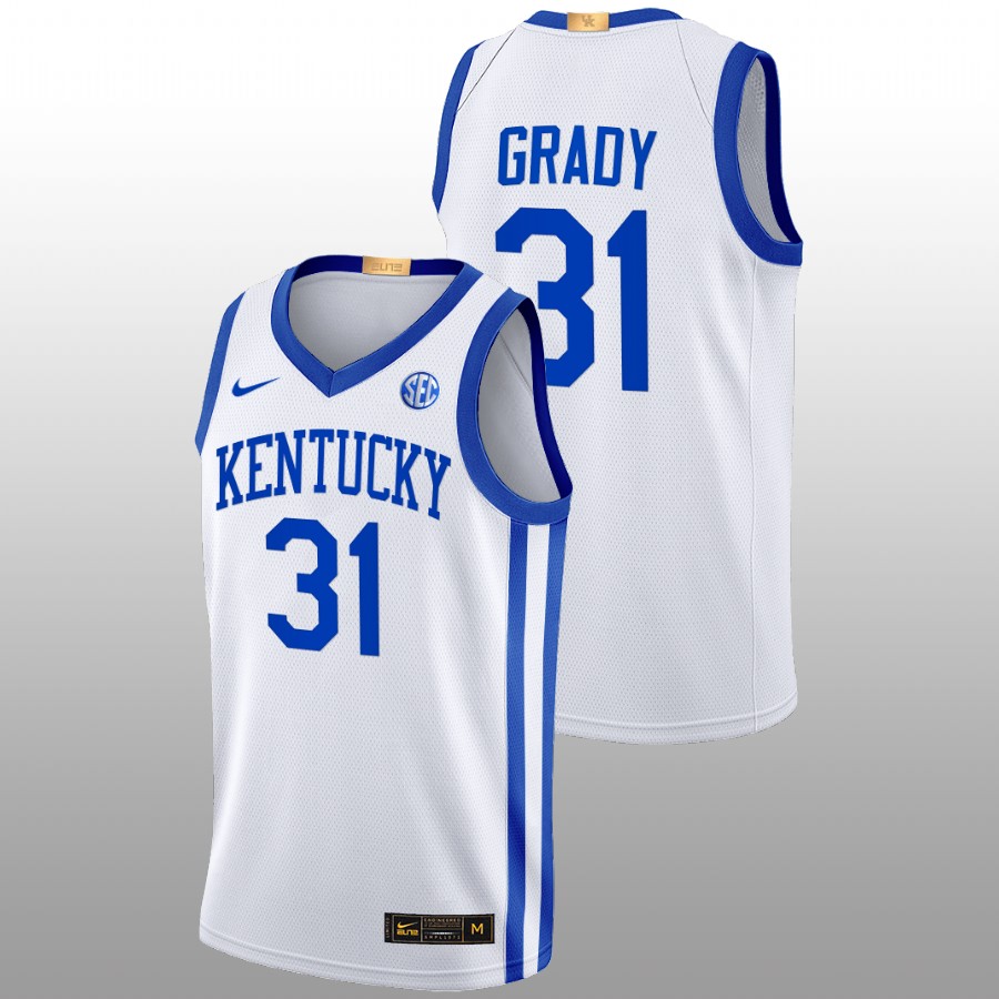 Men Kentucky Wildcats Kellan Grady 2022-23 Alumni Basketball Jersey White