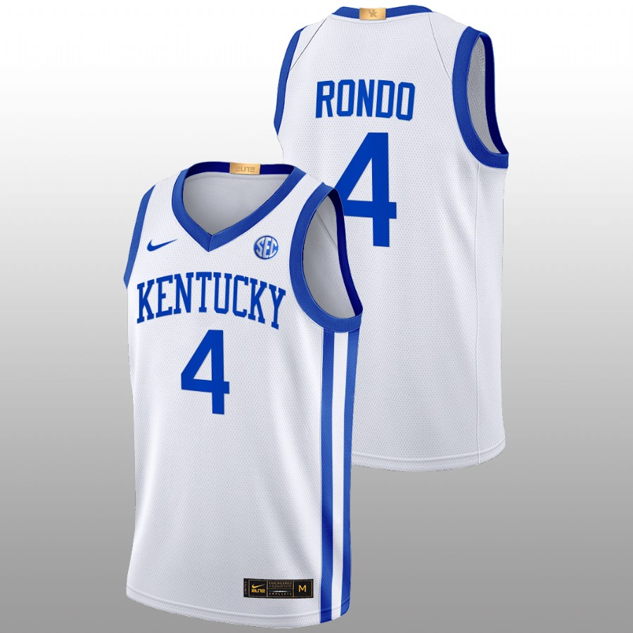Men Kentucky Wildcats Rajon Rondo 2022-23 Alumni Basketball Jersey White