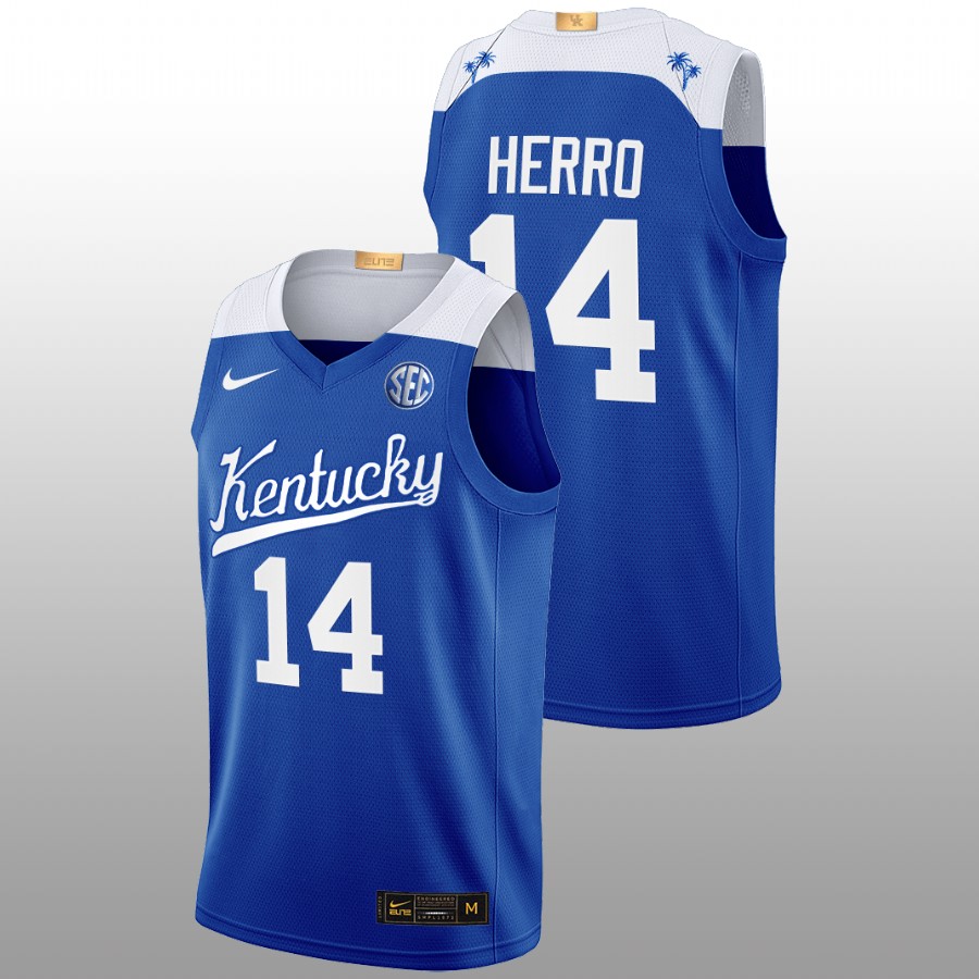 Men Kentucky Wildcats Tyler Herro Alumni Jersey Blue