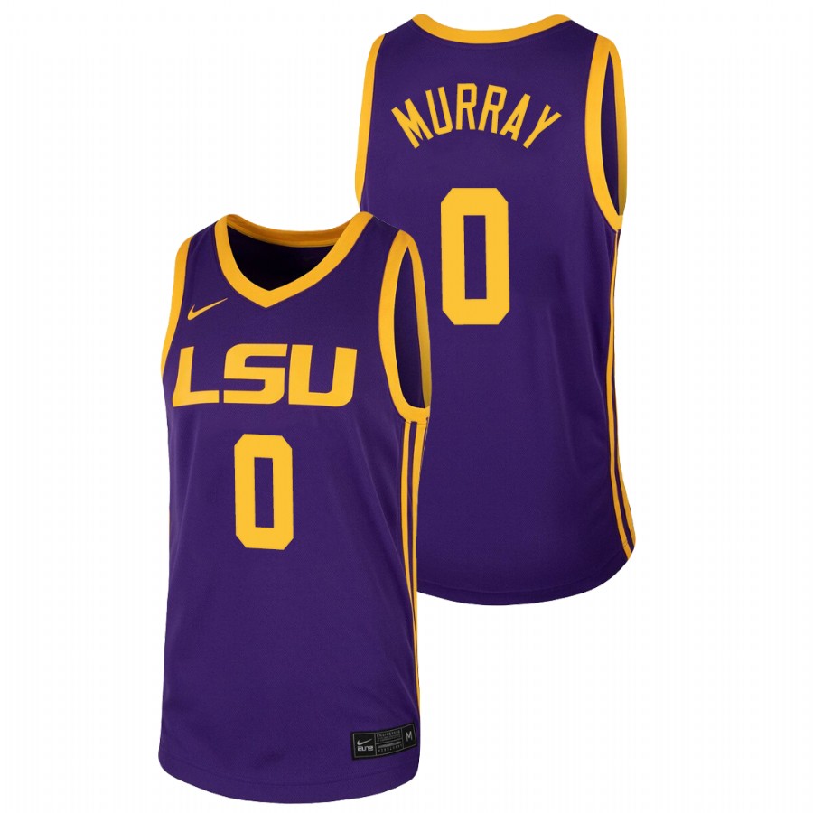 Men LSU Tigers Brandon Murray 2022 Jersey Purple