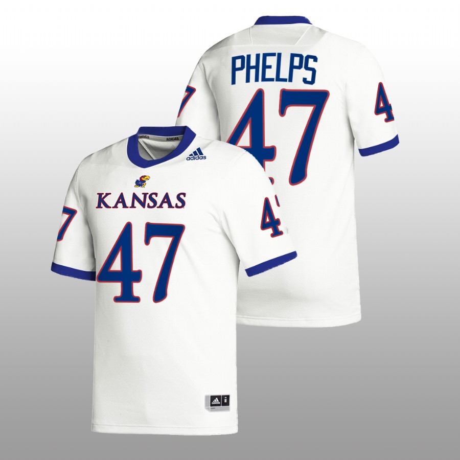 Men Lonnie Phelps Premier Football Kansas Jayhawks 2022 Jersey White