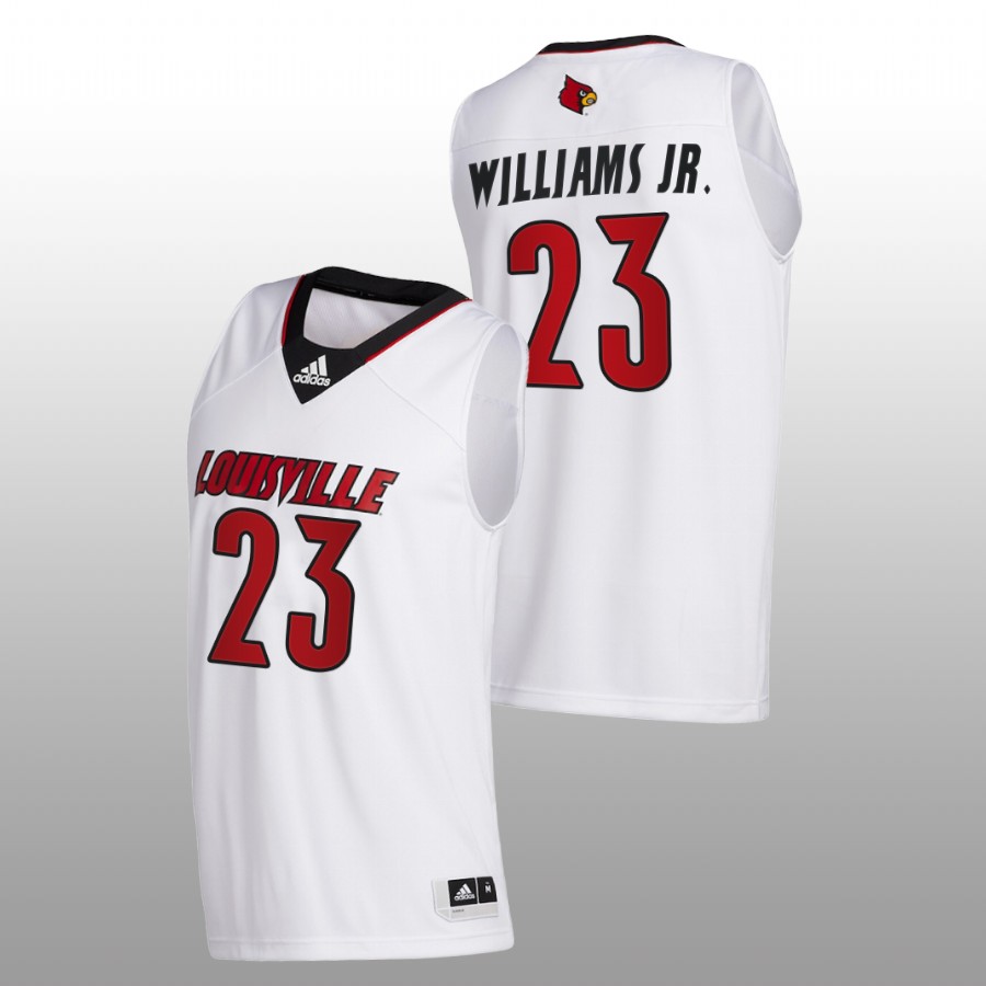 Men Louisville Cardinals Curtis Williams Jr. 2023 four-star Jersey White