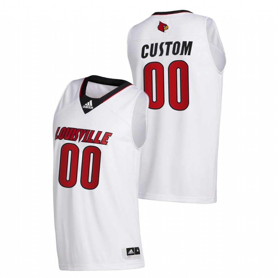 Men Louisville Cardinals Custom College Basketball 2020-21 Swingman Jersey White