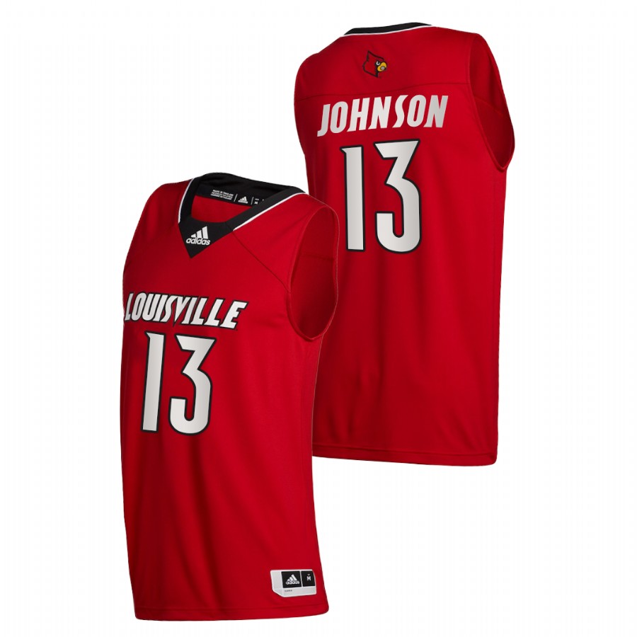 Men Louisville Cardinals David Johnson College Basketball 2020-21 Swingman Jersey Red