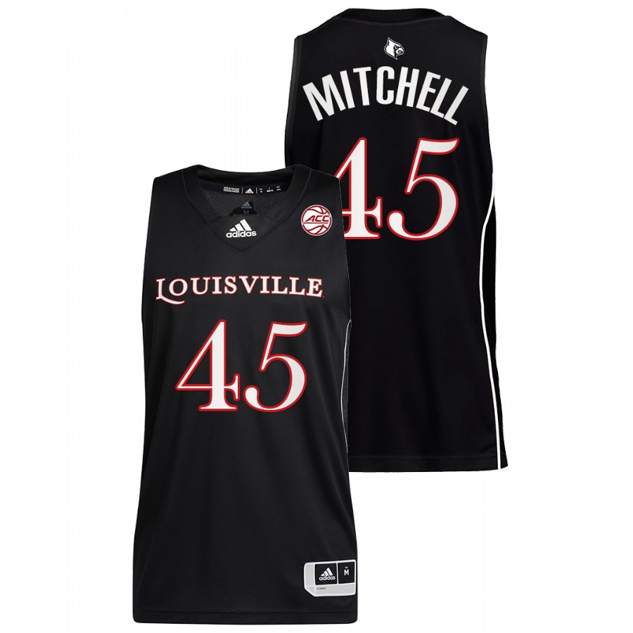 Men Louisville Cardinals Donovan Mitchell Alumni Jersey Black