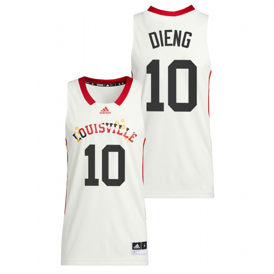 Men Louisville Cardinals Gorgui Dieng Alumni Basketball Jersey White