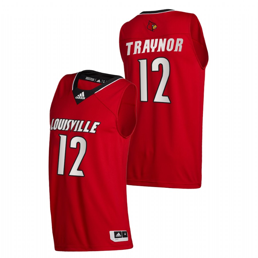 Men Louisville Cardinals JJ Traynor College Basketball 2020-21 Swingman Jersey Red