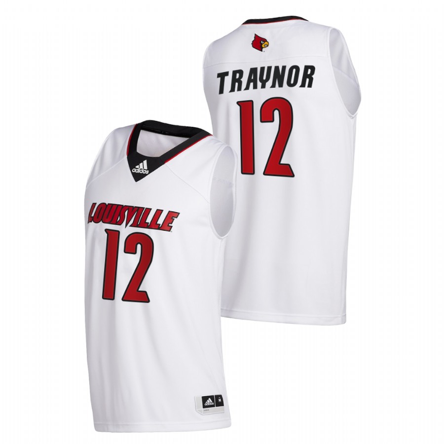 Men Louisville Cardinals JJ Traynor College Basketball 2020-21 Swingman Jersey White