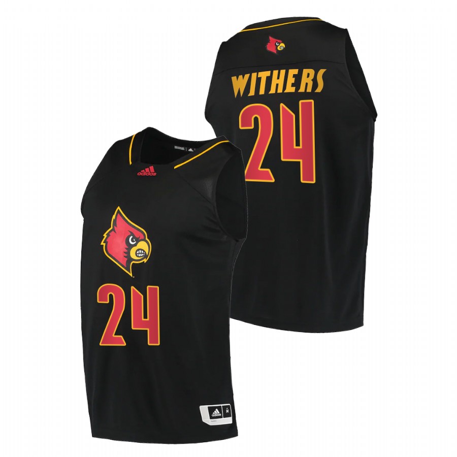 Men Louisville Cardinals Jae'Lyn Withers Alternate 2020-21 College Basketball Jersey Black