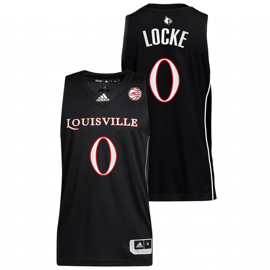 Men Louisville Cardinals Noah Locke 2022 Jersey Black