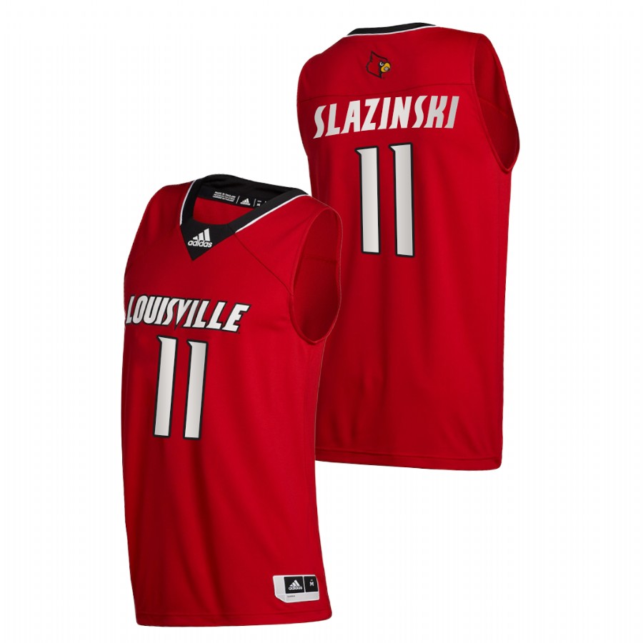 Men Louisville Cardinals Quinn Slazinski College Basketball 2020-21 Swingman Jersey Red