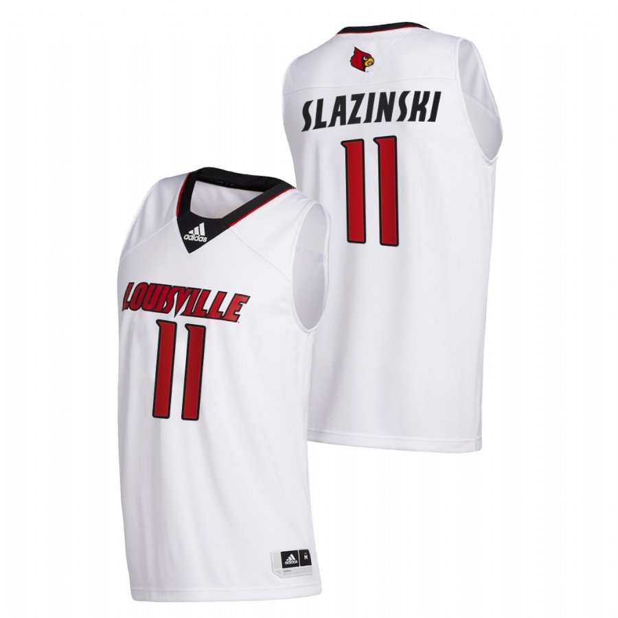 Men Louisville Cardinals Quinn Slazinski College Basketball 2020-21 Swingman Jersey White