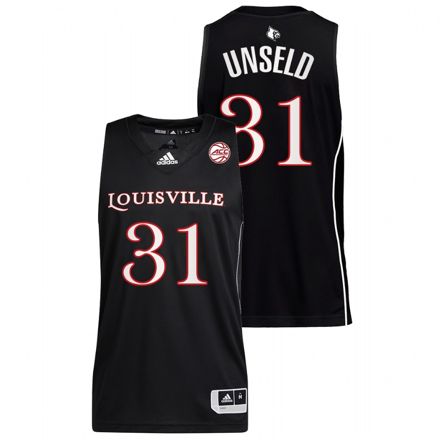 Men Louisville Cardinals Wes Unseld Alumni Jersey Black
