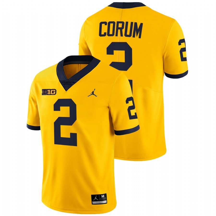 Men Maize Michigan Wolverines Blake Corum College Football Limited Jersey
