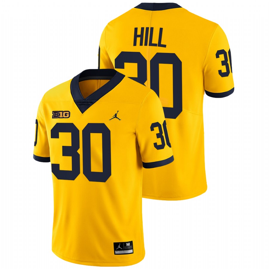 Men Maize Michigan Wolverines Daxton Hill College Football Limited Jersey