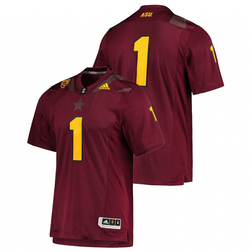 Men Maroon Arizona State Sun Devils Custom College Football Premier Jersey