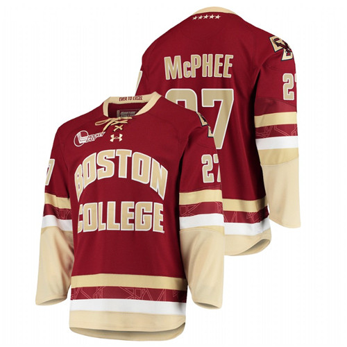 Men Maroon Boston College Eagles Graham McPhee College Hockey Jersey