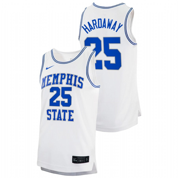 Men Memphis Tigers Anfernee Hardaway Alumni Basketball Jersey White Men's Jersey Anfernee Hardaway Memphis Tigers Alumni Basketball White Jersey