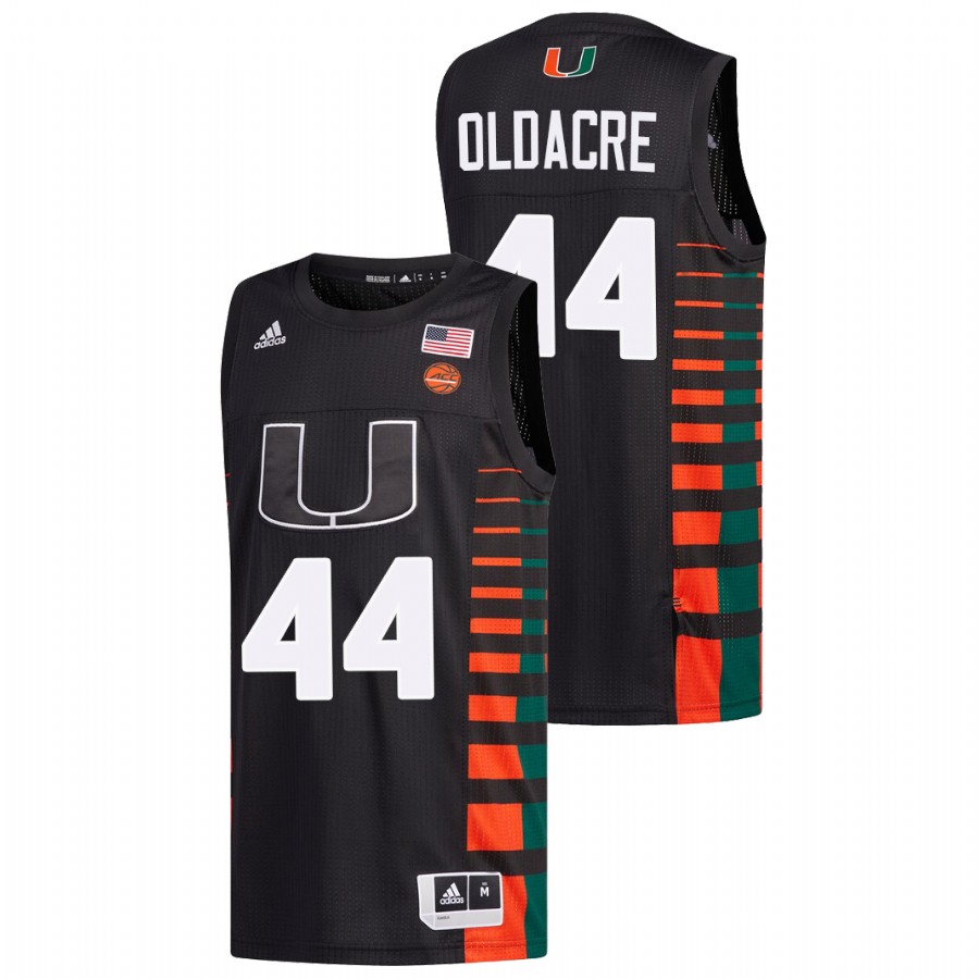 Men Miami Hurricanes Kyla Oldacre Jersey Black Men's Jersey