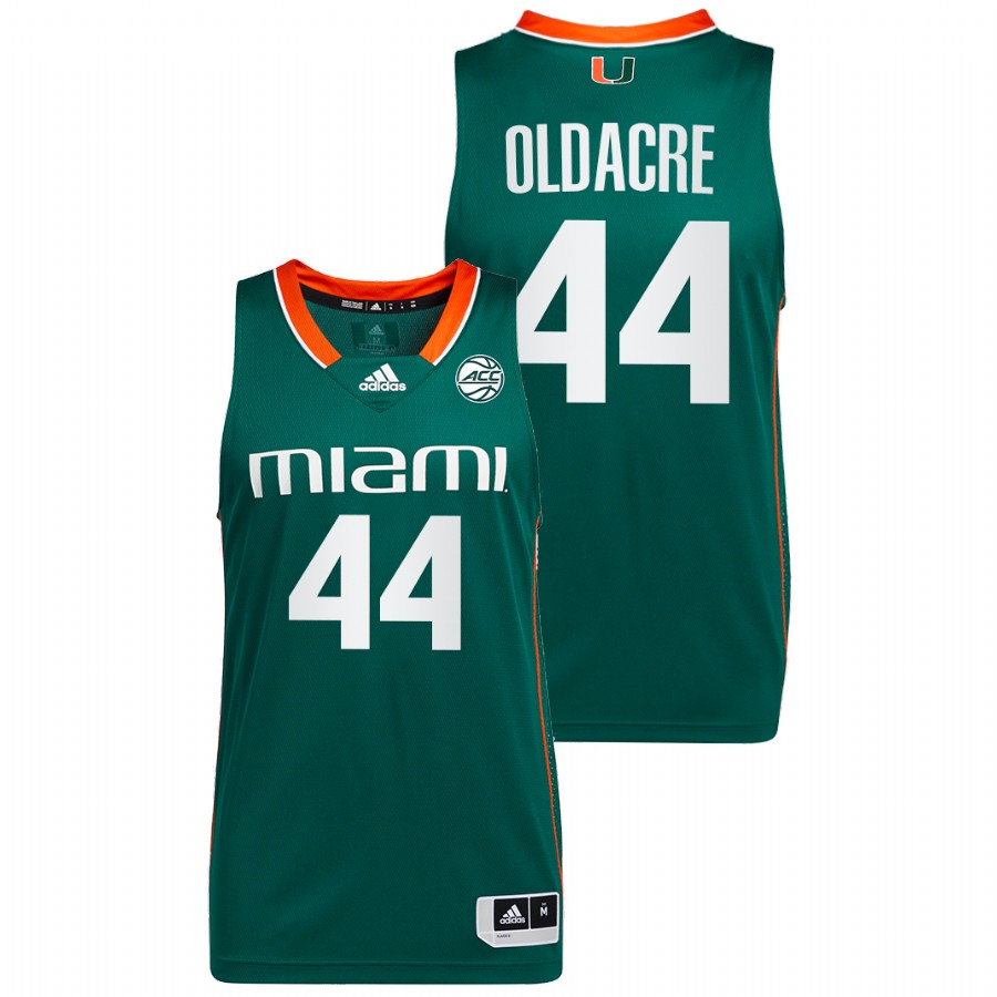 Men Miami Hurricanes Kyla Oldacre Jersey Green Men's Jersey