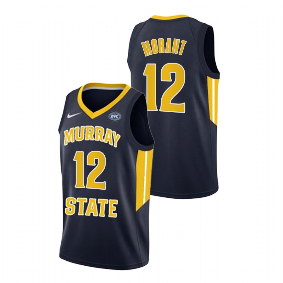 Men Murray State Racers Ja Morant Alumni Jersey Navy