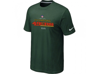 Men NEW San Francisco 49ers 2012 NFC Conference Champions Trophy Collection Long D.Green T-Shirt