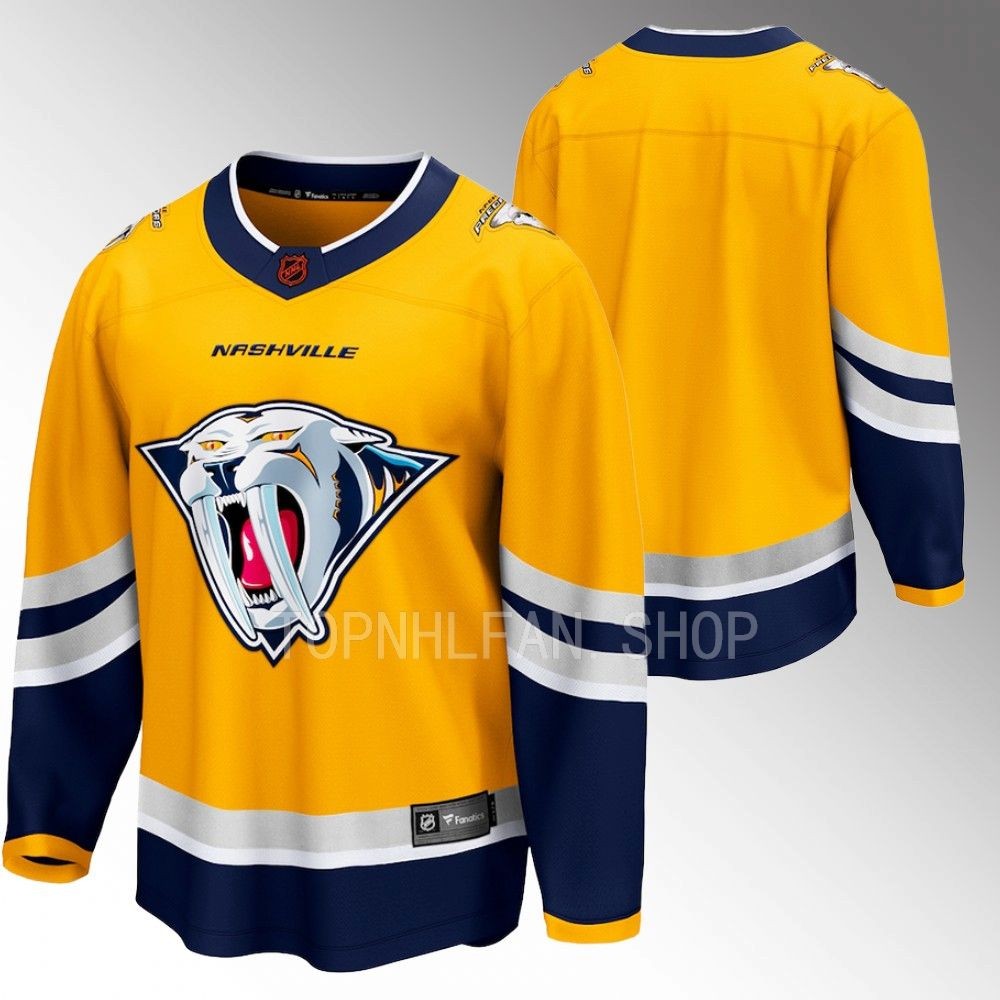 Men Nashville Predators Special Edition 2.0 Yellow Jersey Breakaway
