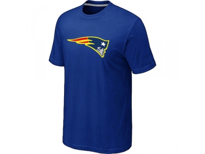 Men New England Patriots Neon Logo Charcoal Blue T-shirt