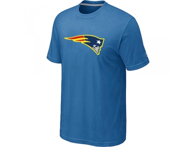 Men New England Patriots Neon Logo Charcoal light Blue T-shirt