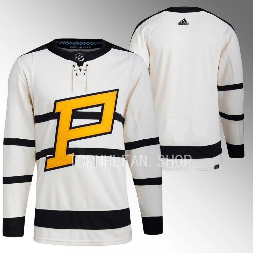 Men Pittsburgh Penguins 2023 Winter Classic Cream Jersey Authentic