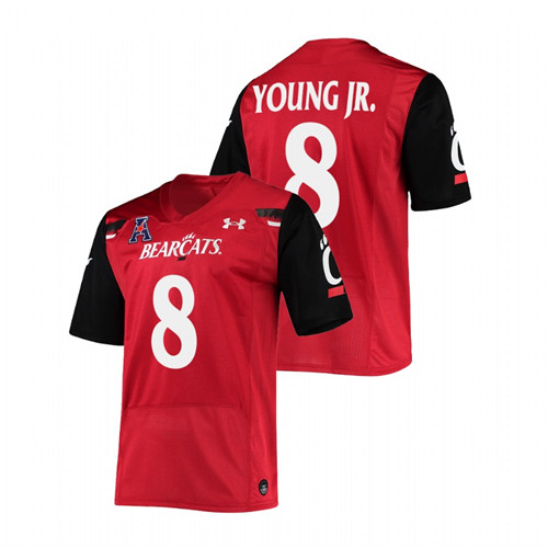 Men Red Cincinnati Bearcats Michael Young Jr. The American Patch Premier Football Jersey