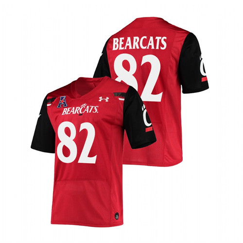 Men Red Cincinnati Bearcats The American Patch Premier Football Jersey