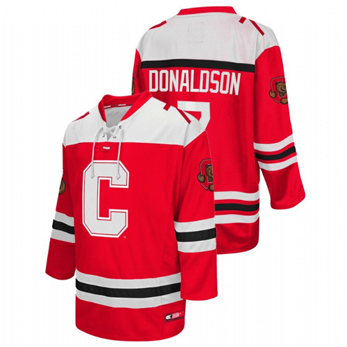 Men Red Cornell Big Red Cam Donaldson College Hockey Jersey