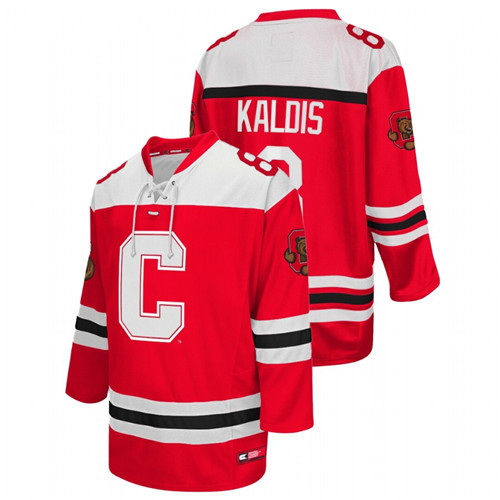 Men Red Cornell Big Red Yanni Kaldis College Hockey Jersey