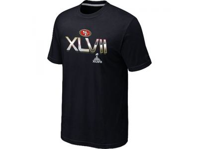 Men San Francisco 49ers Super Bowl XLVII On Our Way Black T-Shirt