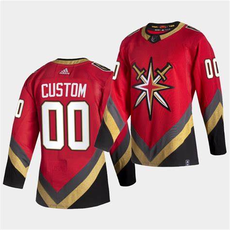 Men Vegas Golden Knights Custom 2021 Season Reverse Retro Jersey Stitched