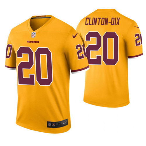 Men Washington Redskins #20 Ha Ha Clinton-Dix Gold Color Rush Legend Jersey