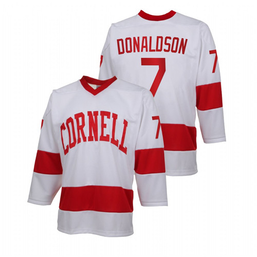 Men White Cornell Big Red Cam Donaldson College Hockey Replica Jersey