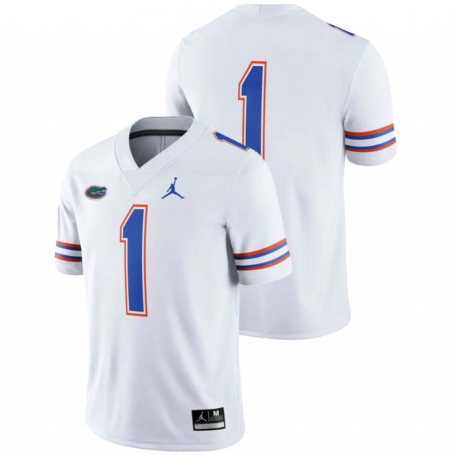 Men White Florida Gators Custom College Football Game Jersey