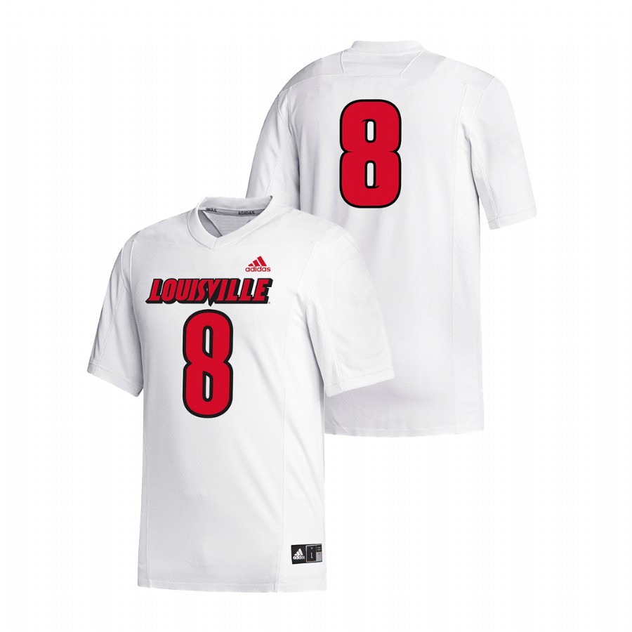 Men White Louisville Cardinals Lamar Jackson College Football Alumni Replica Jersey
