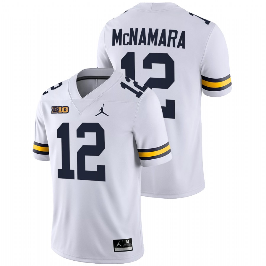 Men White Michigan Wolverines Cade McNamara College Football Game Jersey