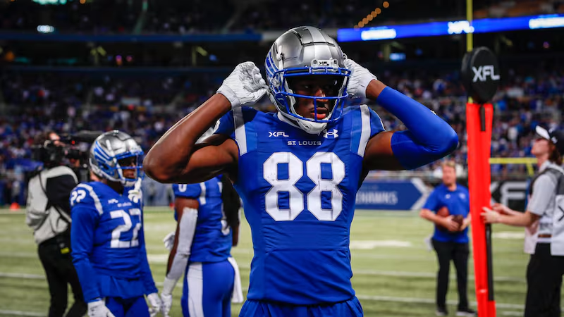 Men Youth XFL St. Louis BattleHawks 88 Hakeem Butler   stitched Home Blue football Jersey