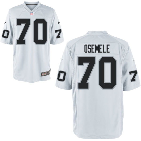 Menв??s Oakland Raiders #70 Kelechi Osemele Nike Elite White Jersey